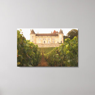 The old mediaeval Chateau de Rully in the Cote Canvas Print