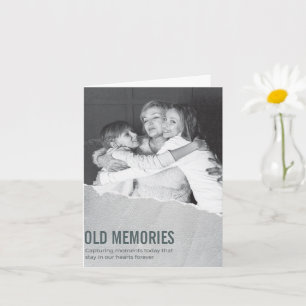 The Old Memories 2027 Family Photo Greeting Card