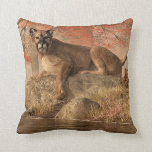 The Old Mountain Lion Cushion