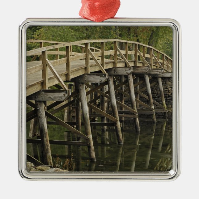 The Old North Bridge, Minute Man National Metal Tree Decoration (Front)