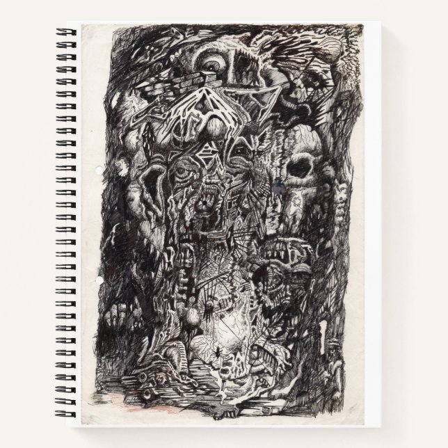 The Old Ones, ink drawing Notebook (Front)