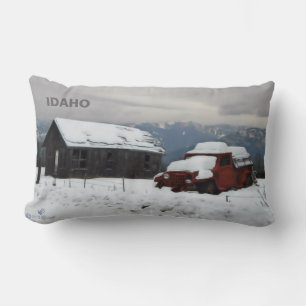 The Old Red Truck Lumbar Cushion