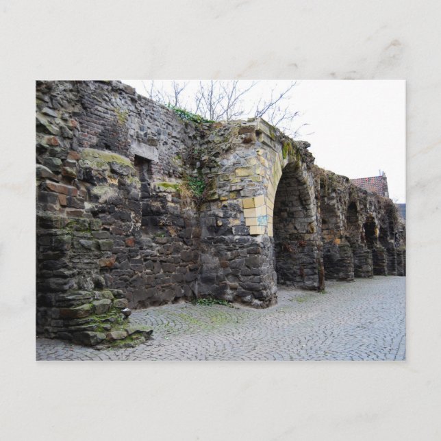 The Old Roman City Wall Postcard (Front)