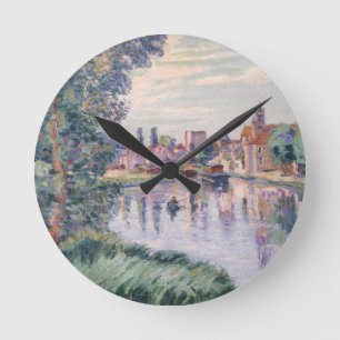 The Old Samois, c.1900 (oil on canvas) Round Clock