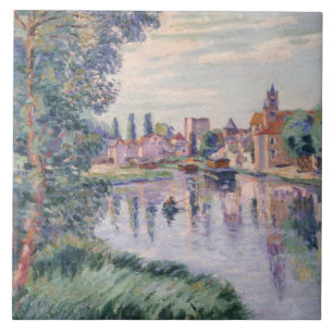 The Old Samois, c.1900 (oil on canvas) Tile