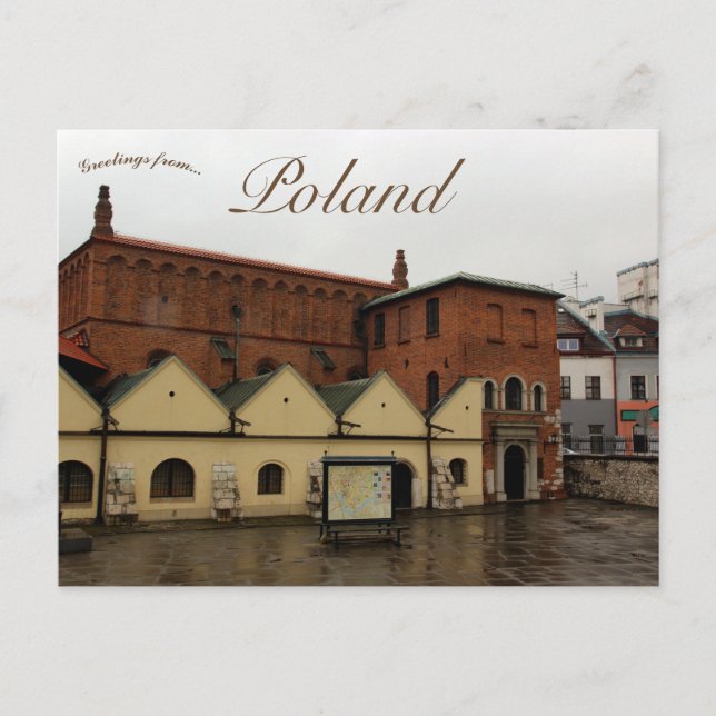 The Old Synagogue Kazimierz District Kraków Poland Postcard (Front)