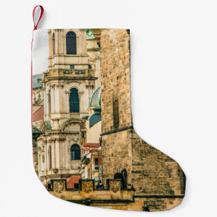 The old town of Pragueancient,architecture,buildin Small Christmas Stocking