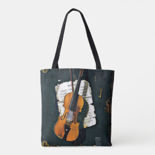 The Old Violin, fine art painting Tote Bag