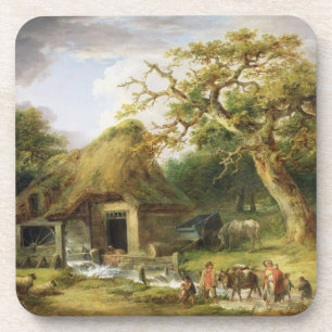 The Old Water Mill, 1790 (oil on canvas) Coaster