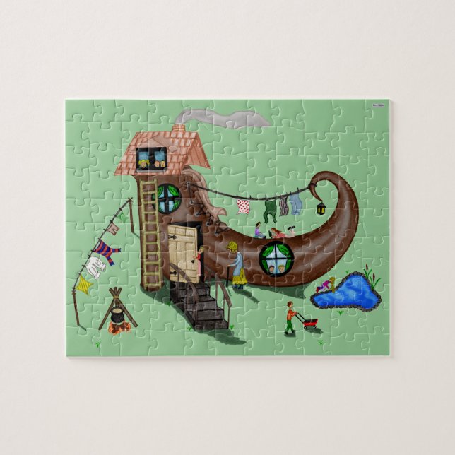 The Old Woman In The Shoe Jigsaw Puzzle (Horizontal)