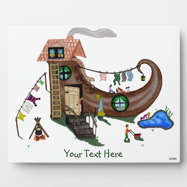 The Old Woman In The Shoe Plaque (Front)