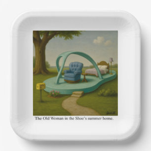 The Old Woman in the Shoe’s summer home. Paper Plate