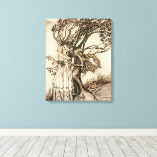 The Old Woman in the Wood by Arthur Rackham Canvas Print