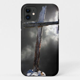 The Old Wooden Cross iPhone 11 Case