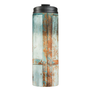 the old wooden doors backgroundantique,architectur thermal tumbler