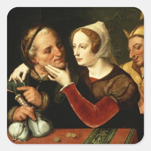 The Older One Becomes, The Madder One Becomes Square Sticker (Front)