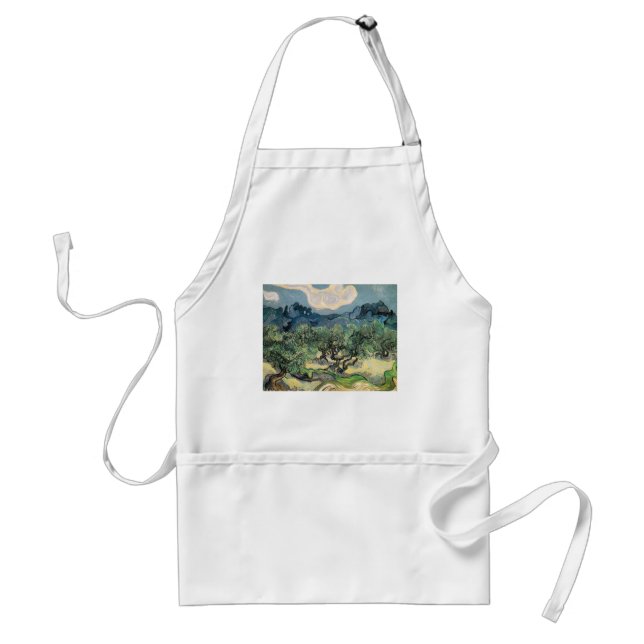 the olive trees,1889 Vincent van Gogh Standard Apron (Front)