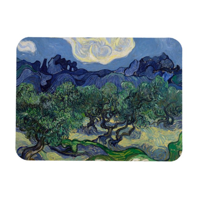 The Olive Trees by Vincent Van Gogh Magnet (Horizontal)