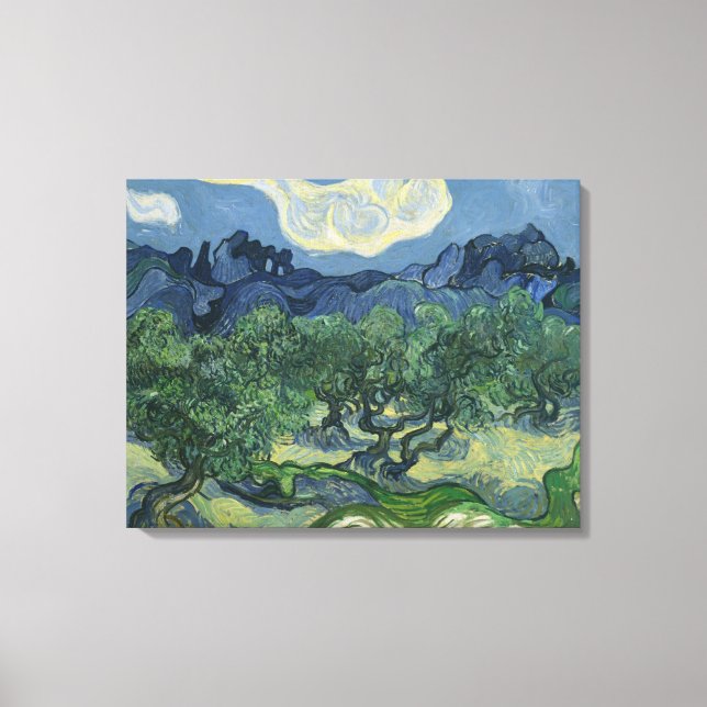 The Olive Trees - Van Gogh Canvas Print (Front)