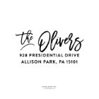 The Olivers Self-Inking Return Address Stamp 