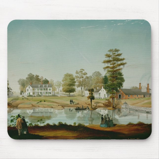 The Olivier Plantation, 1861 Mouse Pad (Front)