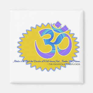 The Om Aum Symbol Paramahansa Yogananda Quote Magnet