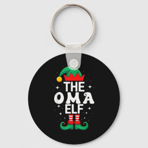 The Oma Elf Funny Christmas Matching Family Group  Key Ring