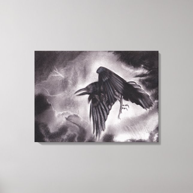 The Omen Raven Canvas Print (Front)