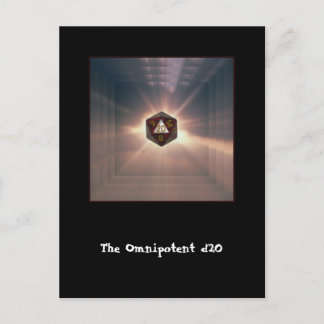 The Omnipotent d20 - Postcard