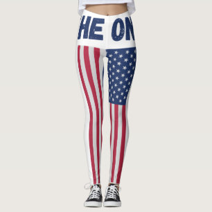 The One American flag Patriotic Collection  Leggings