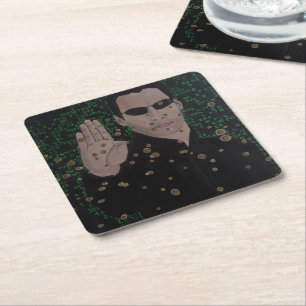 The One Painting by Alfred Fox Square Paper Coaster