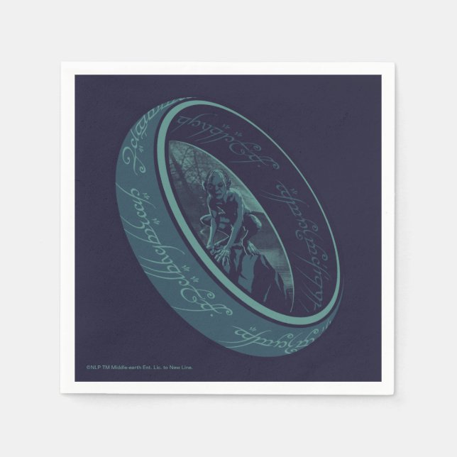 THE ONE RING™ GOLLUM™ Graphic Napkin (Front)