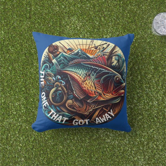 The One That Got Away Fishing Cushion (Grass)