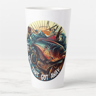 The One That Got Away Fishing Latte Mug
