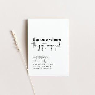 The One Where They Got Engaged Invitation