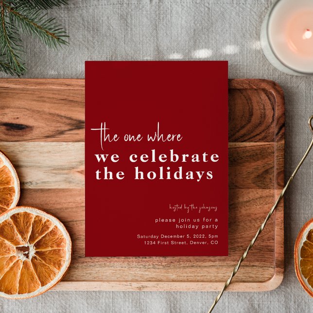 The One Where We Celebrate The Holidays Invite (Creator Uploaded)