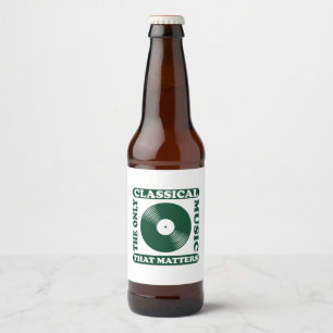 The Only Classical Music Beer Bottle Label