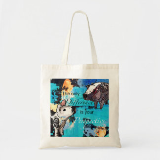 The only difference is your perspective tote bag