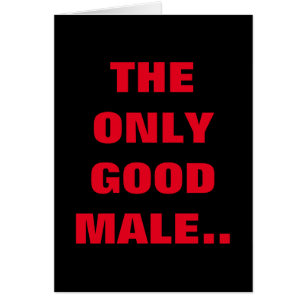 THE ONLY GOOD MALE IS A SUBMISSIVE MALE
