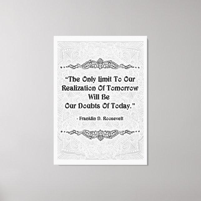 The Only Limit - Positive Quote´s Canvas Print (Front)