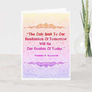 The Only Limit - Positive Quote´s Card