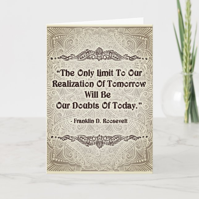 The Only Limit - Positive Quote´s Card (Front)