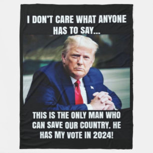 The ONLY MAN THAT CAN SAVE US Fleece Blanket