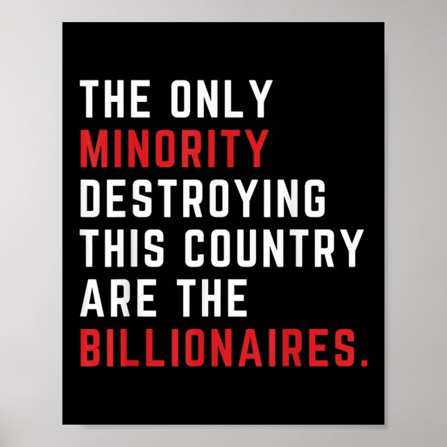 The Only Minority Destroy This Country Are The Poster (Front)