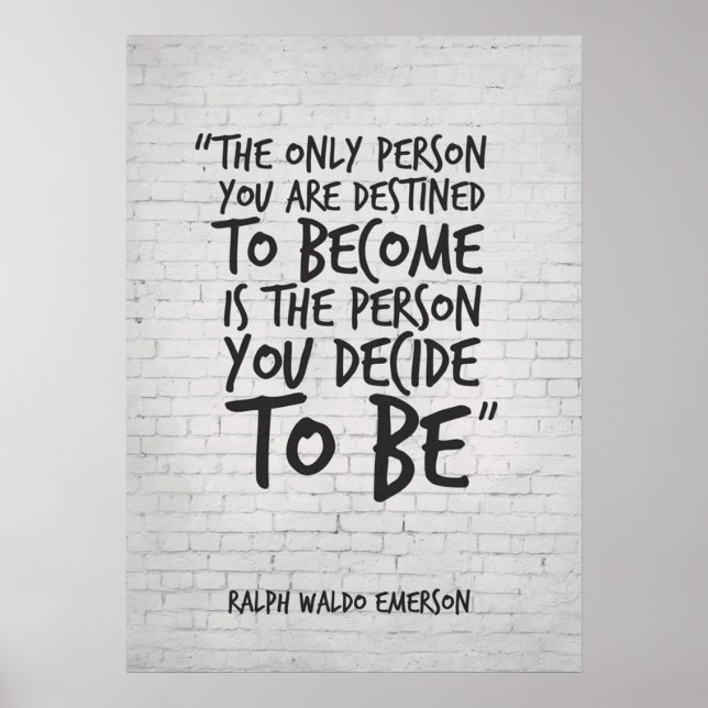 The only person you are destined to become Inspira Poster (Front)