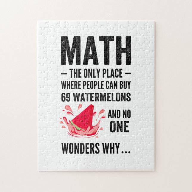 The Only Place Where People Buy watermelons Jigsaw Puzzle (Vertical)