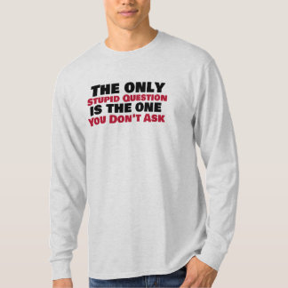 The only Stupid Question is the one you don't ask T-Shirt