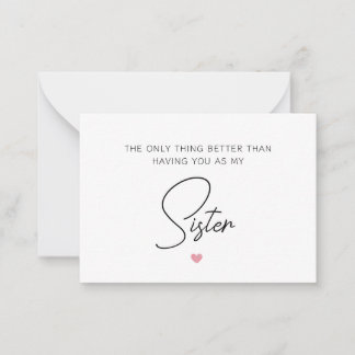 The Only Thing Better Than Having You, Pregnancy Card