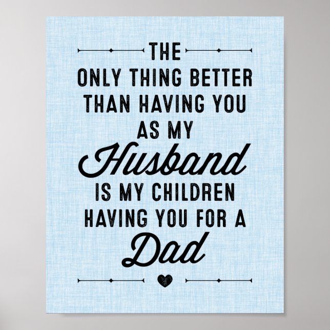 The Only Thing Better Typography Print (Front)