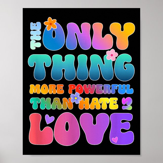 The only thing more powerful than love is hate  poster (Front)